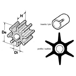 Girante per fuoribordo Force 2 tempi N82152014091