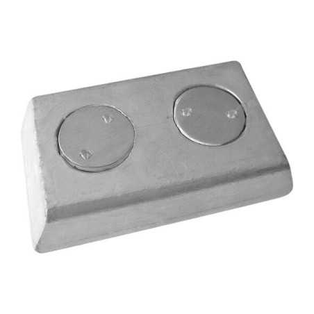 Anodo di Zinco a Piastra 2,6kg 150x80x40mm N80608030770