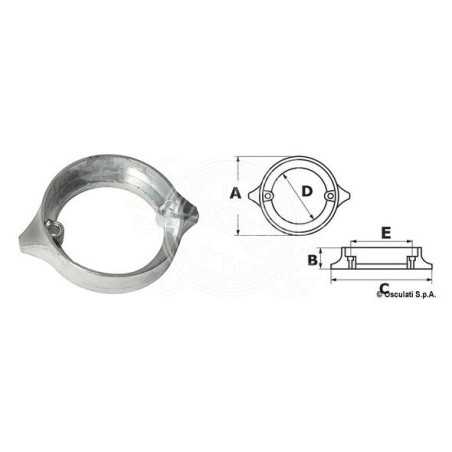 Anodo per VOLVO Penta Duo Prop. Riferimento Originale 852182.