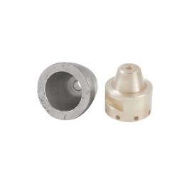 Anodo a ogiva per asse 20/25/30mm con innesto conico MT5163025