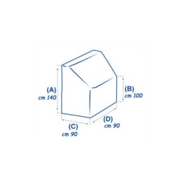 Telo Copriconsolle Impermeabile XL 140/100x90x90cm N90214044056