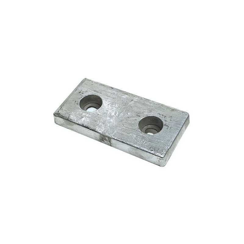 Anodo di Zinco Rettagolare da Imbullonare 148x70x26 mm 1,30 Kg