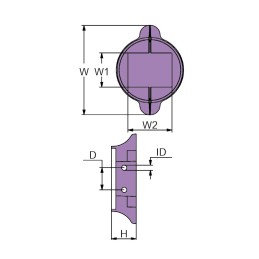 Anodo di Zinco a collare per piede motore LOMBARDINI 121xh33mm