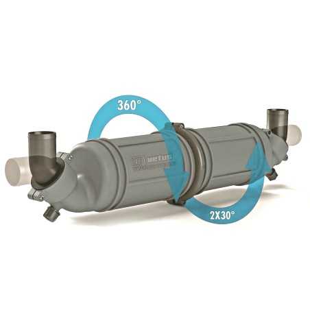 Marmitta Silenziatore Vetus NLPH 40mm Capacità 3 litri MT5001340