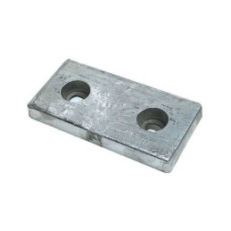 Anodo di Zinco Rettagolare da Imbullonare 200x100x30 mm 3,80 Kg