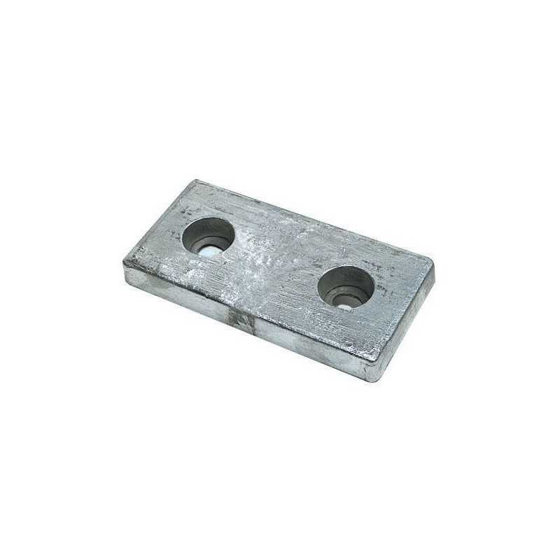 Anodo di Zinco Rettagolare da Imbullonare 200x100x30 mm 3,80 Kg