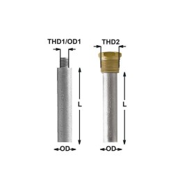 Anodo di Zinco a Barilotto per Scambiatori di Calore GM CATERPILLAR