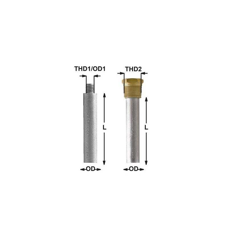 Anodo di Zinco a Barilotto per Scambiatori di Calore GM CATERPILLAR