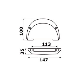 Anodo di Zinco a Piastra per Piede 3855411-2 VOLVO Duo Prop Cobra OMC