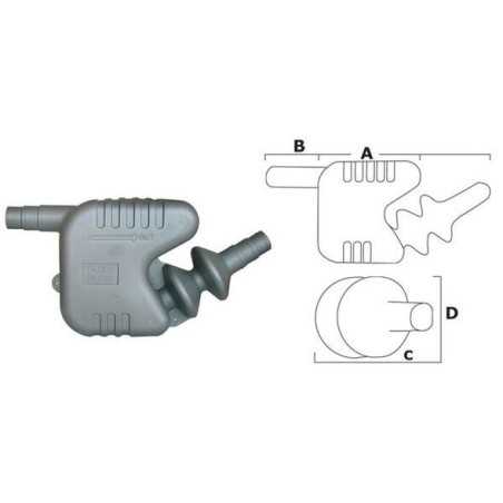 Marmitta scarico per motori raffreddati ad acqua D.50/60/65mm CSMA2285