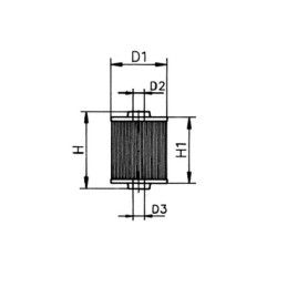 Cartuccia ricambio per Filtro Gasolio PFG12 23 Acciaio inox