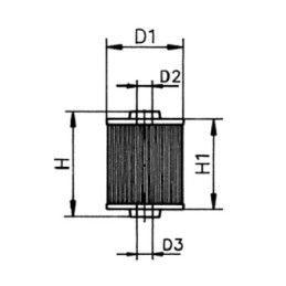 Cartuccia Gasolio CG39 in panno per motore ARONA N82051723056