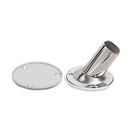 Sottobase in polietilene bianco per basette pulpito inox 57.4mm