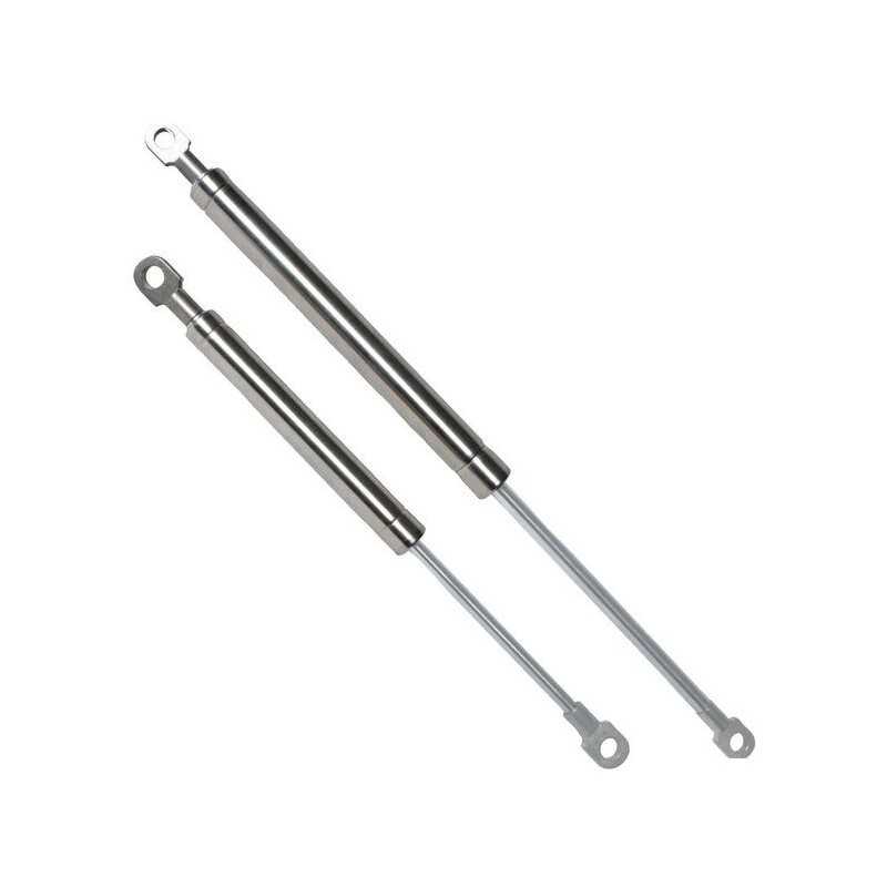 Molla a gas in acciaio inox Aperto 900mm Corsa 380mm Reazione 45kg