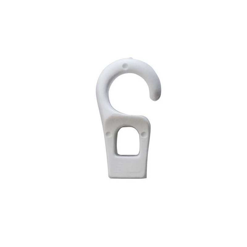 Gancetto terminale in plastica Foro D.6mm Bianco N11900600075B