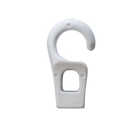 Gancetto terminale in plastica Foro D.6mm Bianco N11900600075B