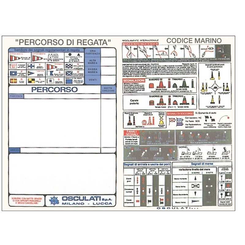 Adesivo Codice Marino Regolamento internazionale navigazione 24x16cm