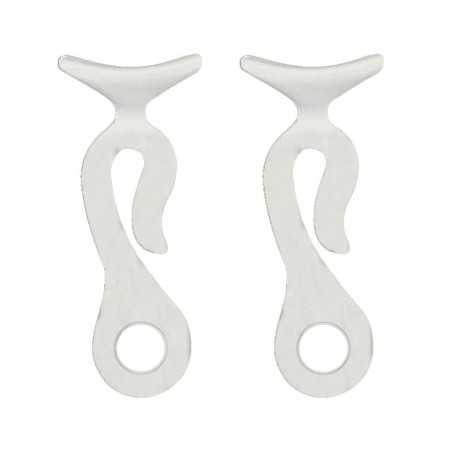 Coppia clips portaparabordi per cavo 12mm Bianco N10502806693B