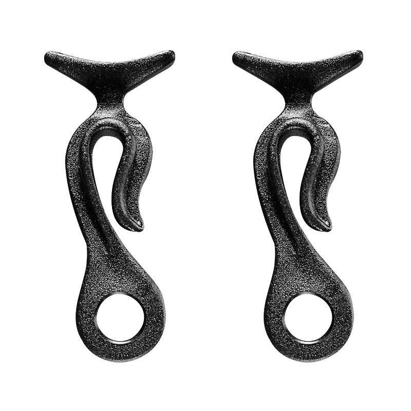 Coppia clips portaparabordi per cavo 12mm Nero N10502806693N