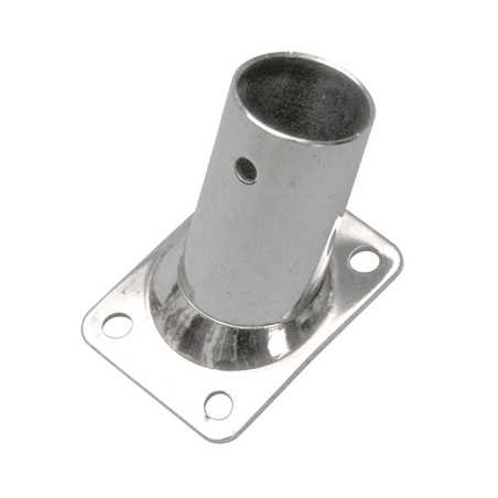 Basetta rettangolare Inox 60° Ø25mm N60840500151