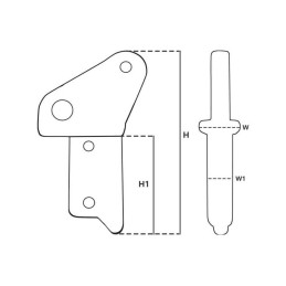 Terminale in Alluminio per ruote passerelle 150mm N31610302732