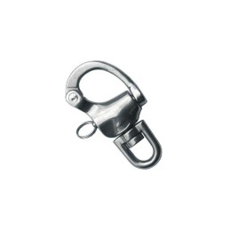 Moschettone SPI inox con occhio girevole per spinnaker drizze 128mm