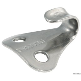 Gancetto in acciaio inox Base curva per tubo OS3729001