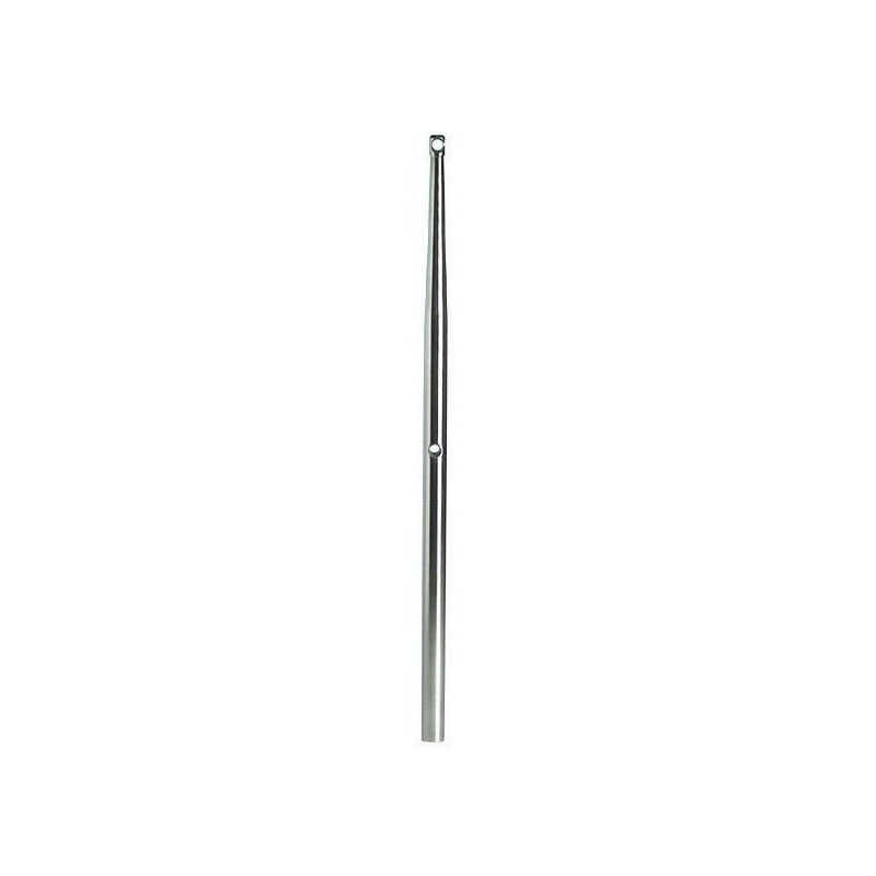 Candeliere in acciaio inox 25x610mm per cima max 10mm