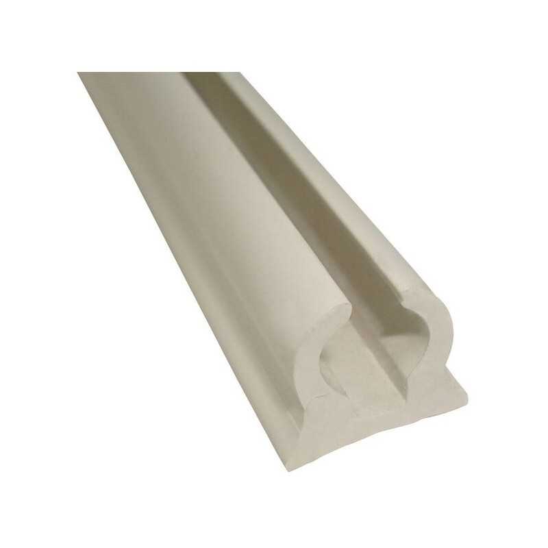 Canalina in PVC semirigido bianco per tendalini e capottine 4mt