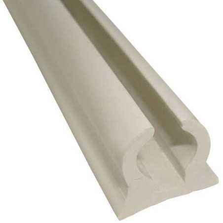 Canalina in PVC semirigido bianco per tendalini e capottine 4mt