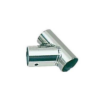 Tee inclinato 60° in acciaio inox per Tubo D.25 mm OS4113423