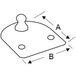 Piastrina piana Sfera Ø 10mm OS3801321