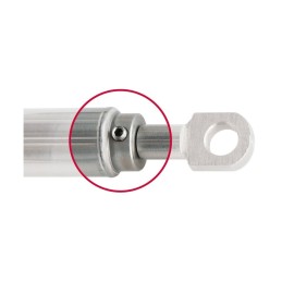 Molla a gas in acciaio inox Aperto 377mm Corsa 132mm Reazione 70kg