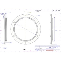 Tappo ispezione in polipropilene bianco Ral 9003 Ø152/205mm