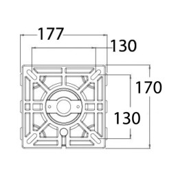 Supporto sedile Waverider con ammortizzatore 500-630mm OS4870702