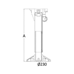 Supporto sedile Waverider con ammortizzatore 500-630mm OS4870702