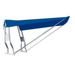 Tendalino Telescopico per Roll-Bar Tubo in Inox Blu Navy 130x190x190cm