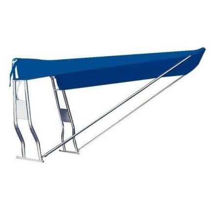 Tendalino Telescopico per Roll-Bar Tubo in Inox Blu Navy 130x150x190cm