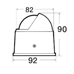 Bussola Riviera BS1 Grigia 82x92x90mm N100368321245