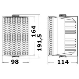 Coppia Casse Audio 2 vie CABINET 20Wx2 Rms Max 40Wx2 75-20.000Hz Nero