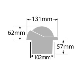 Bussola Ritchie Helmsman 3-3/4 da incasso Nera OS2508301