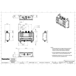 Raymarine AIS700 Ricetrasmettitore dati AIS Splitter Antenna E70476