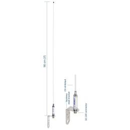 Scout KM-3F Antenna VHF in vetroresina 3dB 90cm x barche a vela