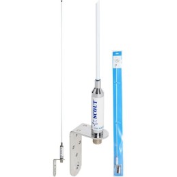 Scout KM-3F Antenna VHF in vetroresina 3dB 90cm x barche a vela