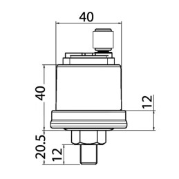 VDO Sensore pressione olio 10 bar 1/8-27NPT Poli isolati OS2756300