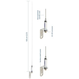 Scout KM-3A Antenna VHF Inox 100cm 156-162 MHz 3dB N100266502508