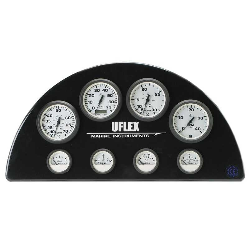 Uflex Contagiri diesel con collegamento 0-4000 RPM Ultra White