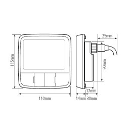 Raymarine i50 Depth Pack Trasduttore P19 Passante E70148 RYE70148