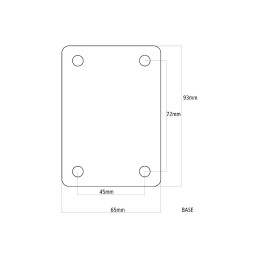 Base doppio snodo regolabile in Acciaio Inox 93x65mm per Antenna