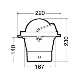 Bussola da incasso Riviera B6/W3 Rosa nera Corpo nero OS2500200